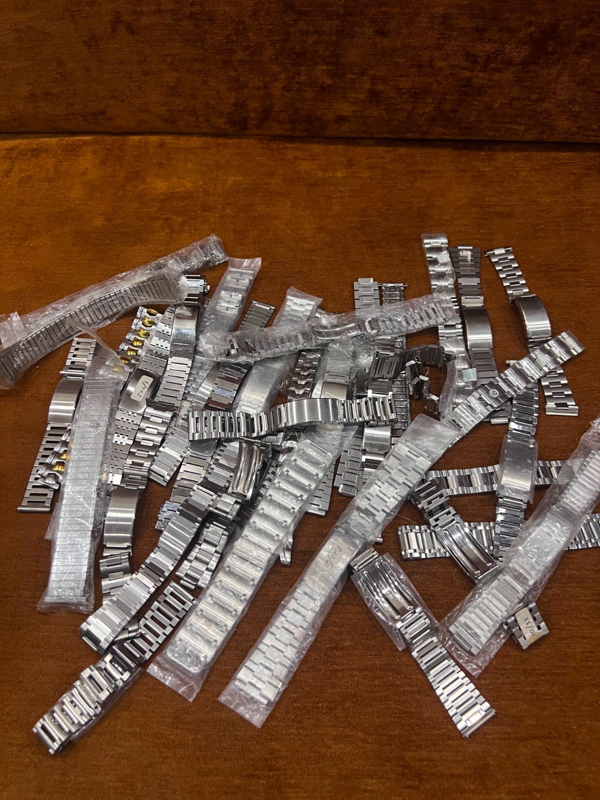 Lot of 30+ Stainless Steel Watch Bracelets 15mm to 22mm Sizes replacement