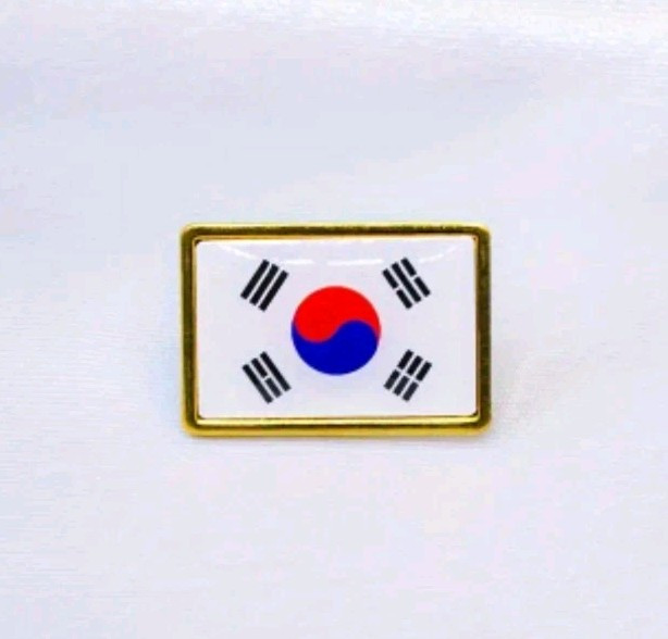 South Korea Republic of Korea Tiny Flag Pin Badge Brooch [4EA.]