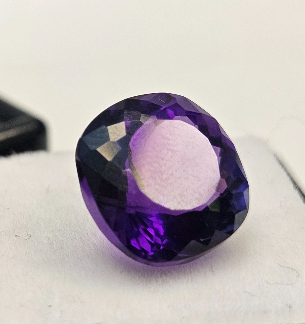 Purple Amethyst 6-7 Ct Cushion Cut Natural Certified For Ring Making Gemstone
