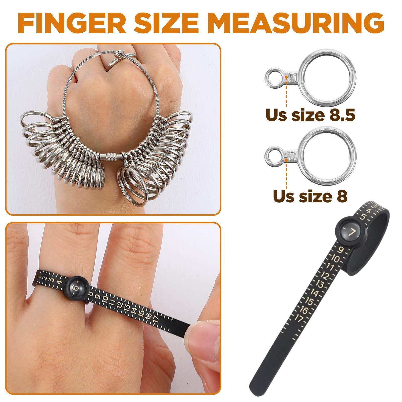12 Pcs Ring Sizing Repair Kit – Metal Mandrel Tool for Bent Rings Reshaping