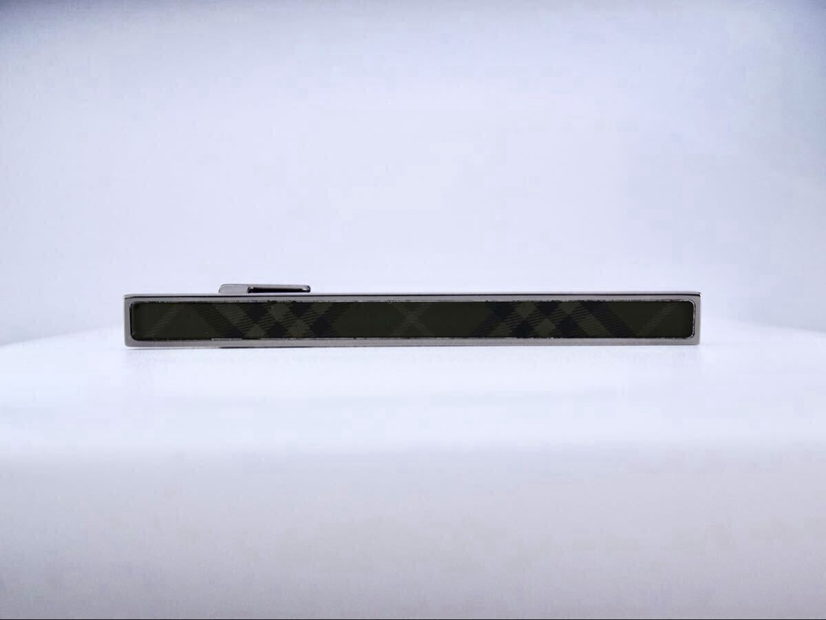 BURBERRY Check Black Burberry Tie Pin Tie Bar 7 7 362