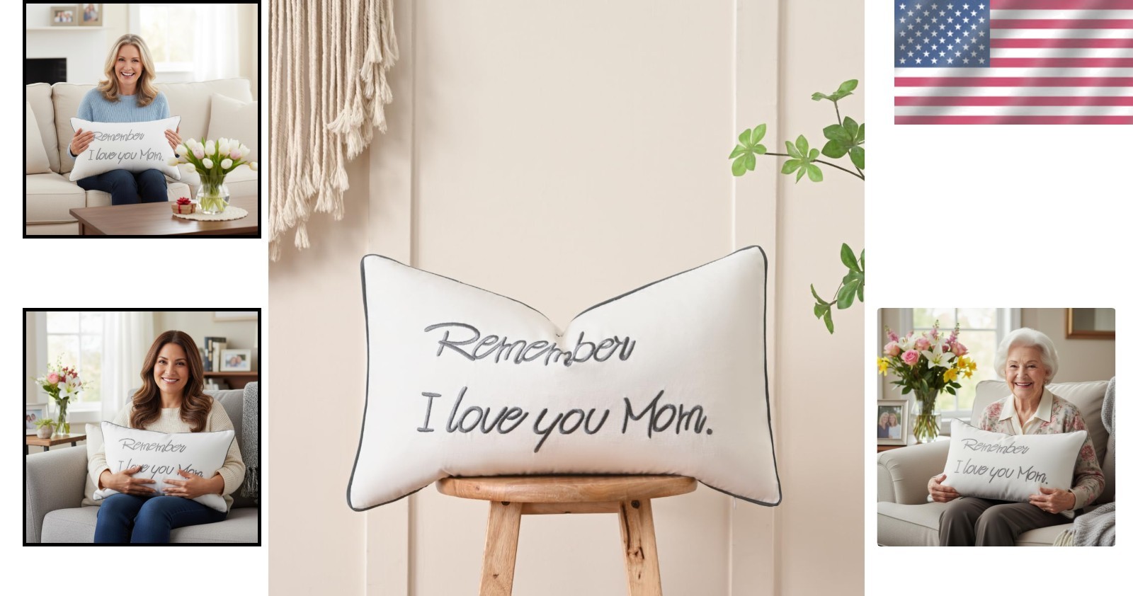 Soft Cotton Lumbar Pillow Cover for Moms – 12×20 Inches – Stylish Décor