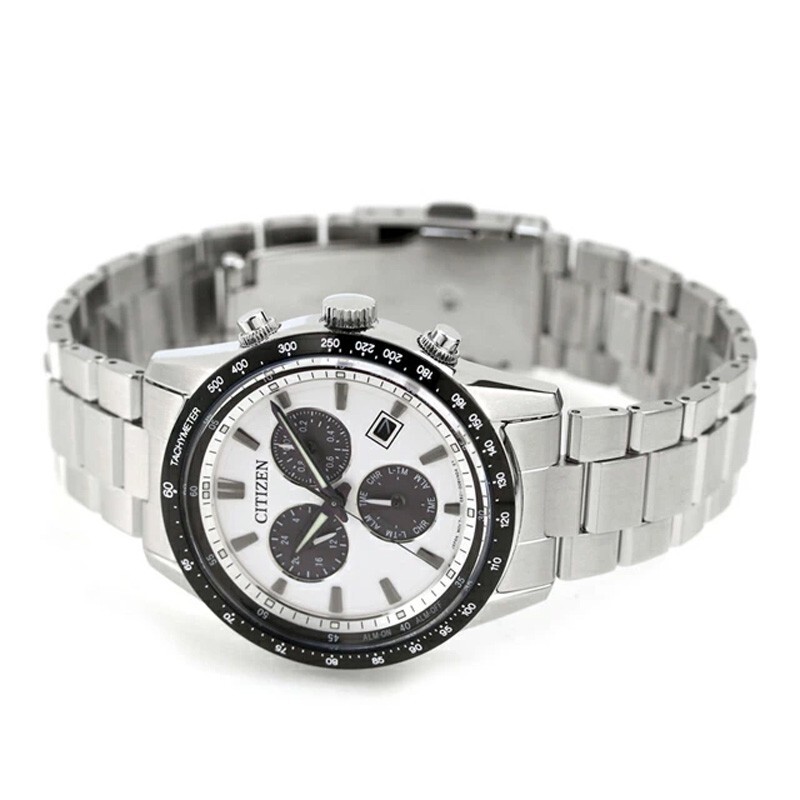 Citizen Collection BL5614-59A White Eco-Drive Stainless Chronograph Men Watch
