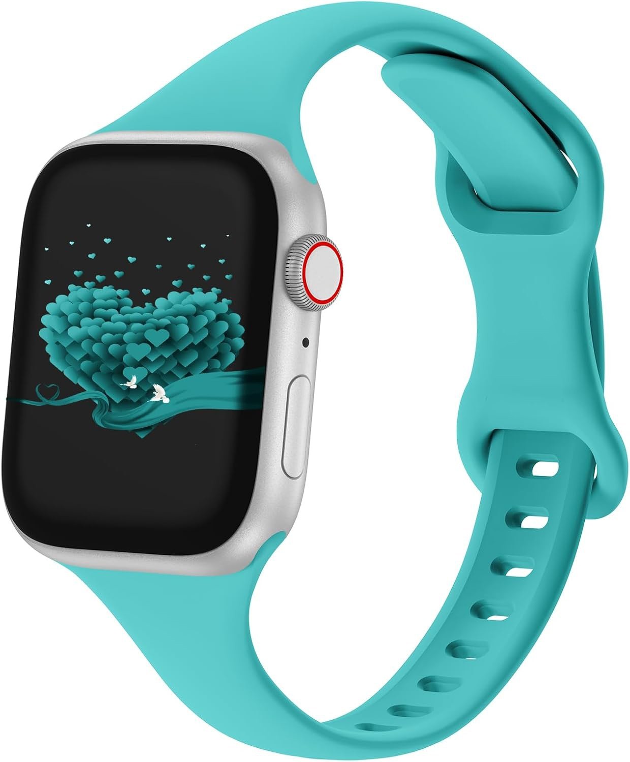 2 for 1 Silicone Sport Band for Apple Watch Series 11, 10, 9, 8, 7, 6, 5 – 1, SE