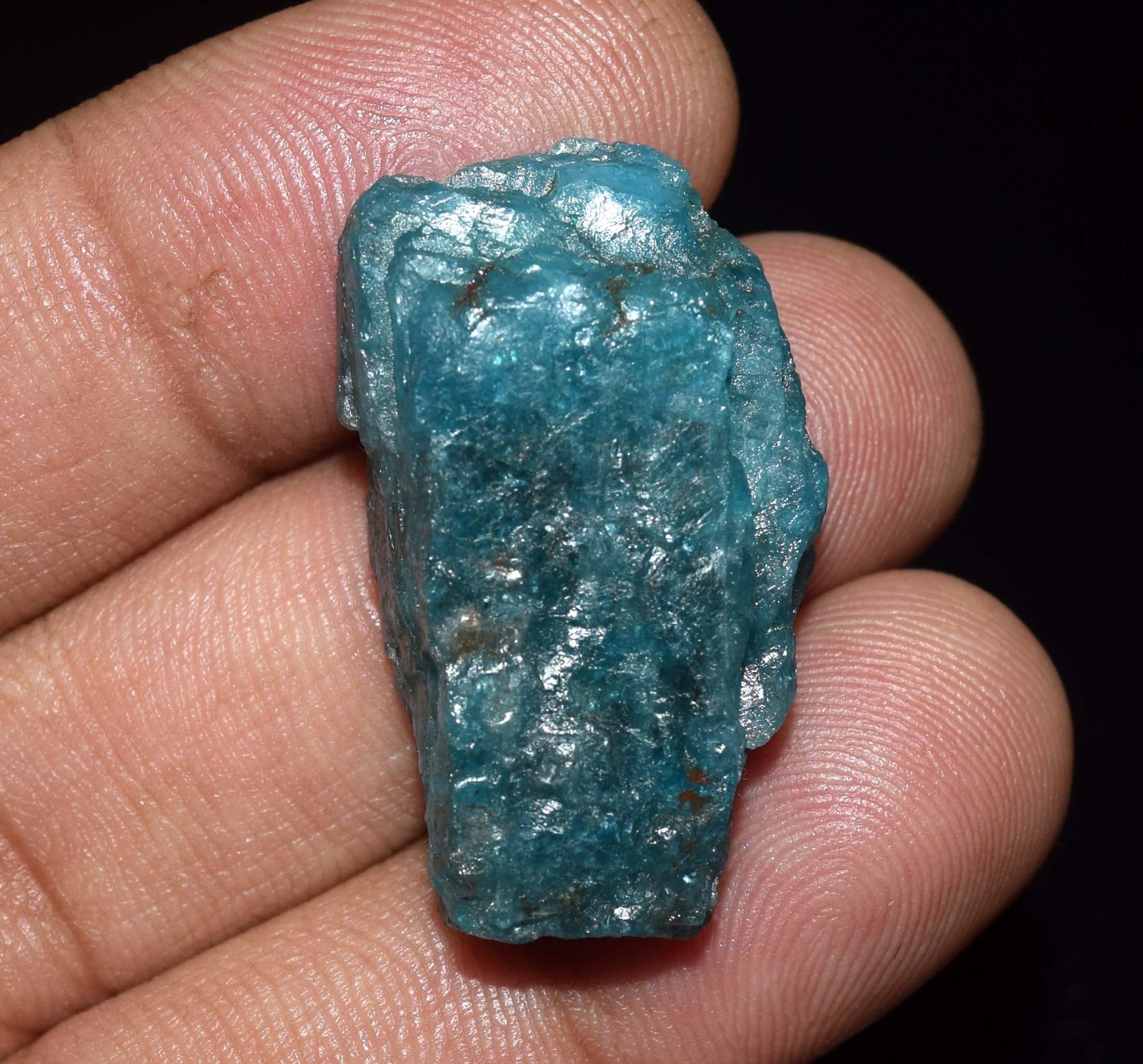 Natural Blue Apatite Rough Crystal 66.10 Ct, Raw Apatite Stone for Jewelry