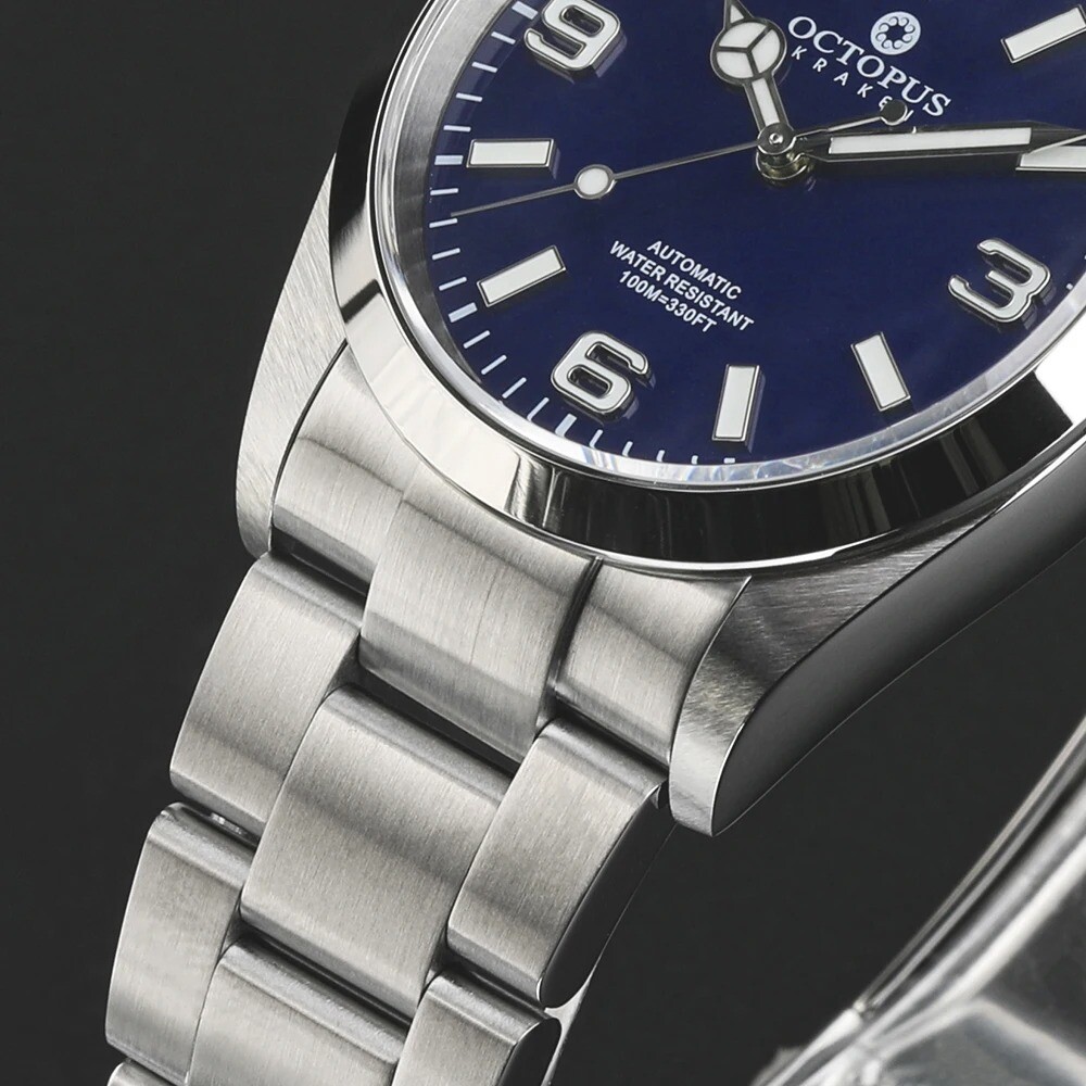 OCTOPUS KRAKEN Adventurer PT5000 SW200 Automatic 100M Watch BGW9 36mm 316L Dress
