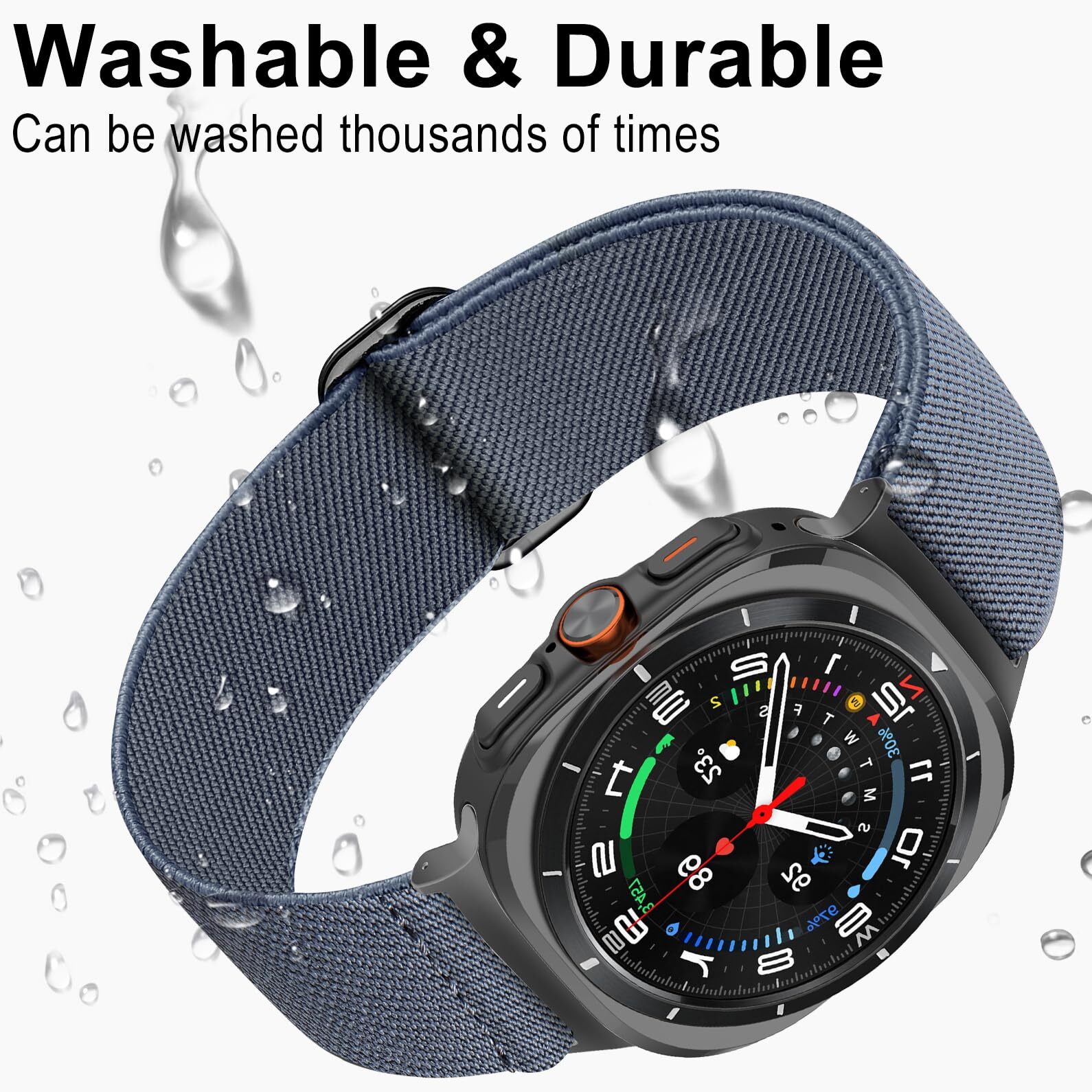 5 Correas De Reloj De Nylon Replacement Para Samsung Galaxy Watch Ultra 47mm