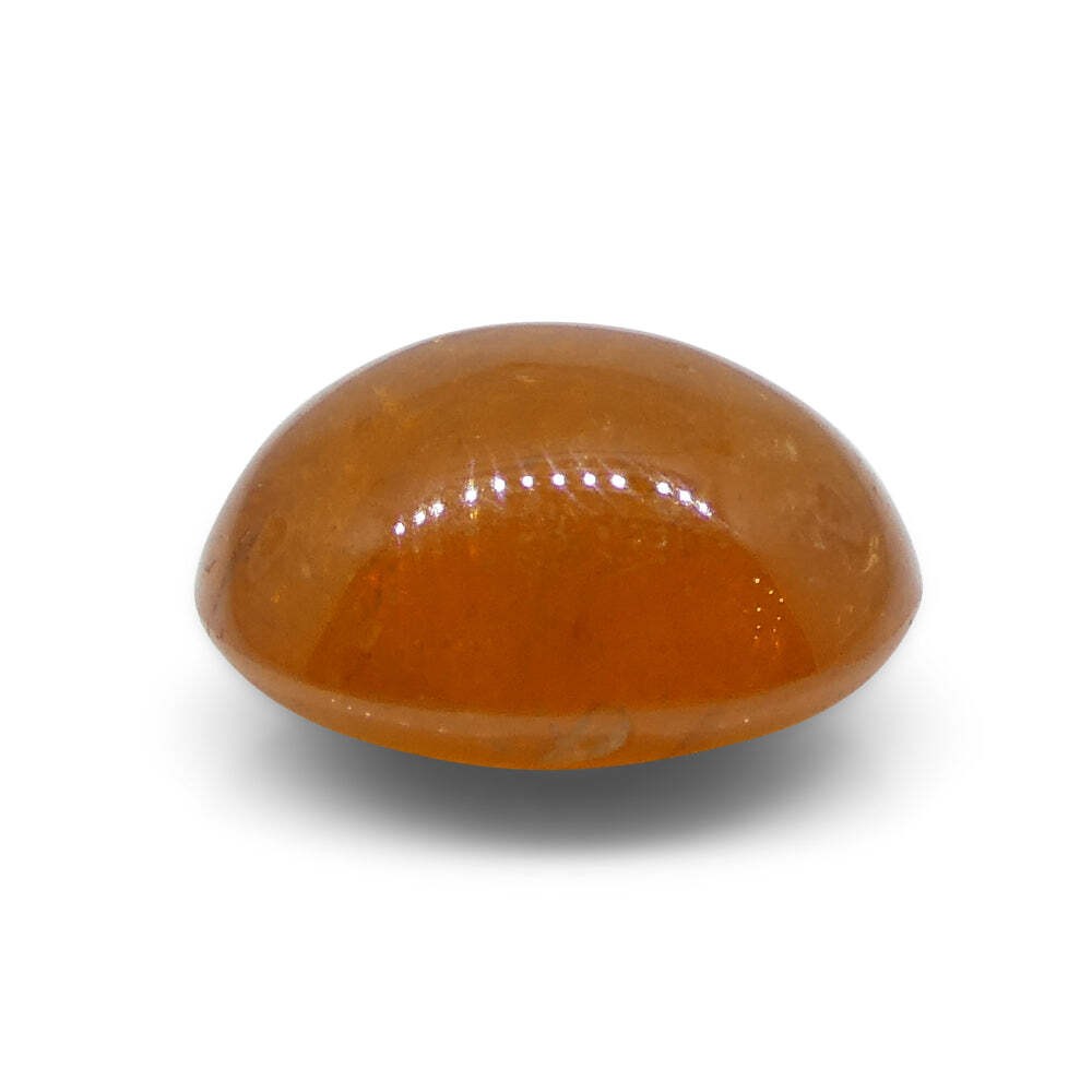 7.69ct Oval Cabochon Orange Mandarin Spessartine Garnet from Nigeria