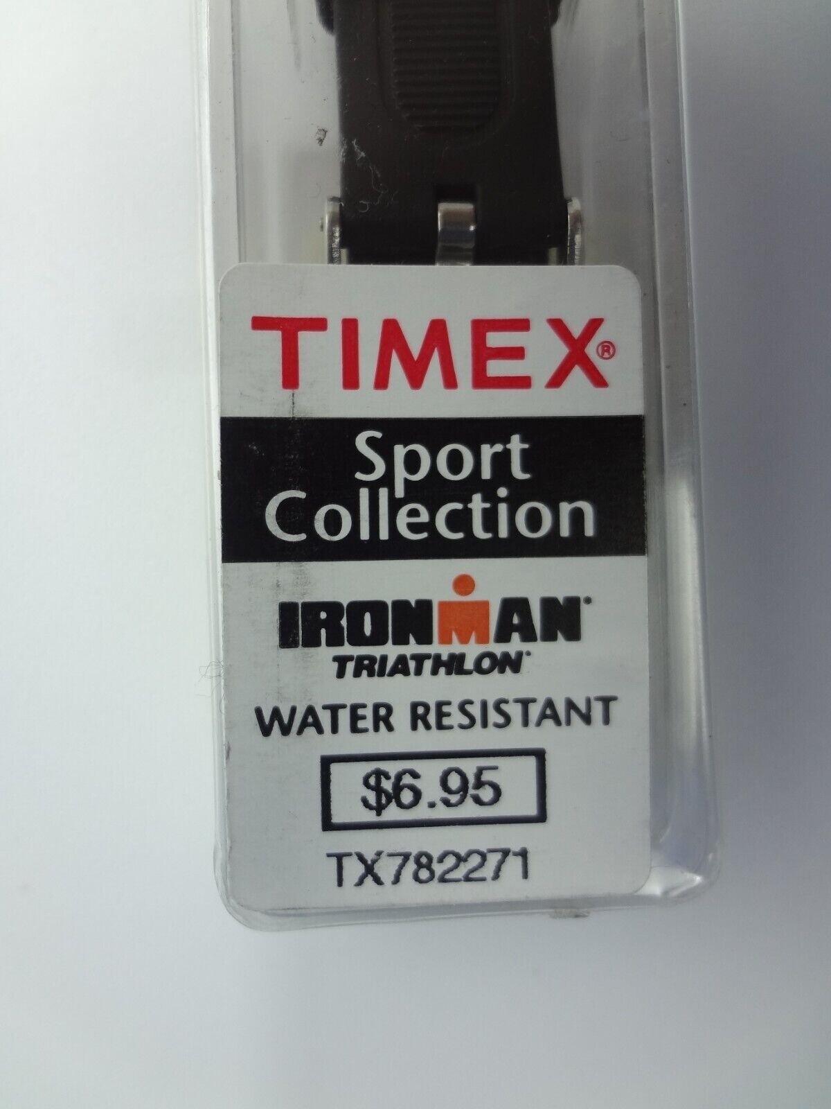 Timex Iron Man Triathlon Strap Black/Blue Nylon Rubber Watch Band 15mm TX782271