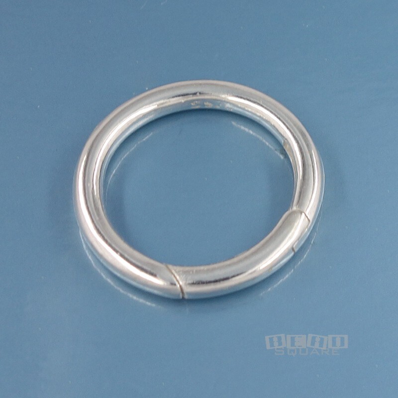 Sterling Silver Round Donut Ring Link Connector Clasp / Shortener ~ 18mm #44053