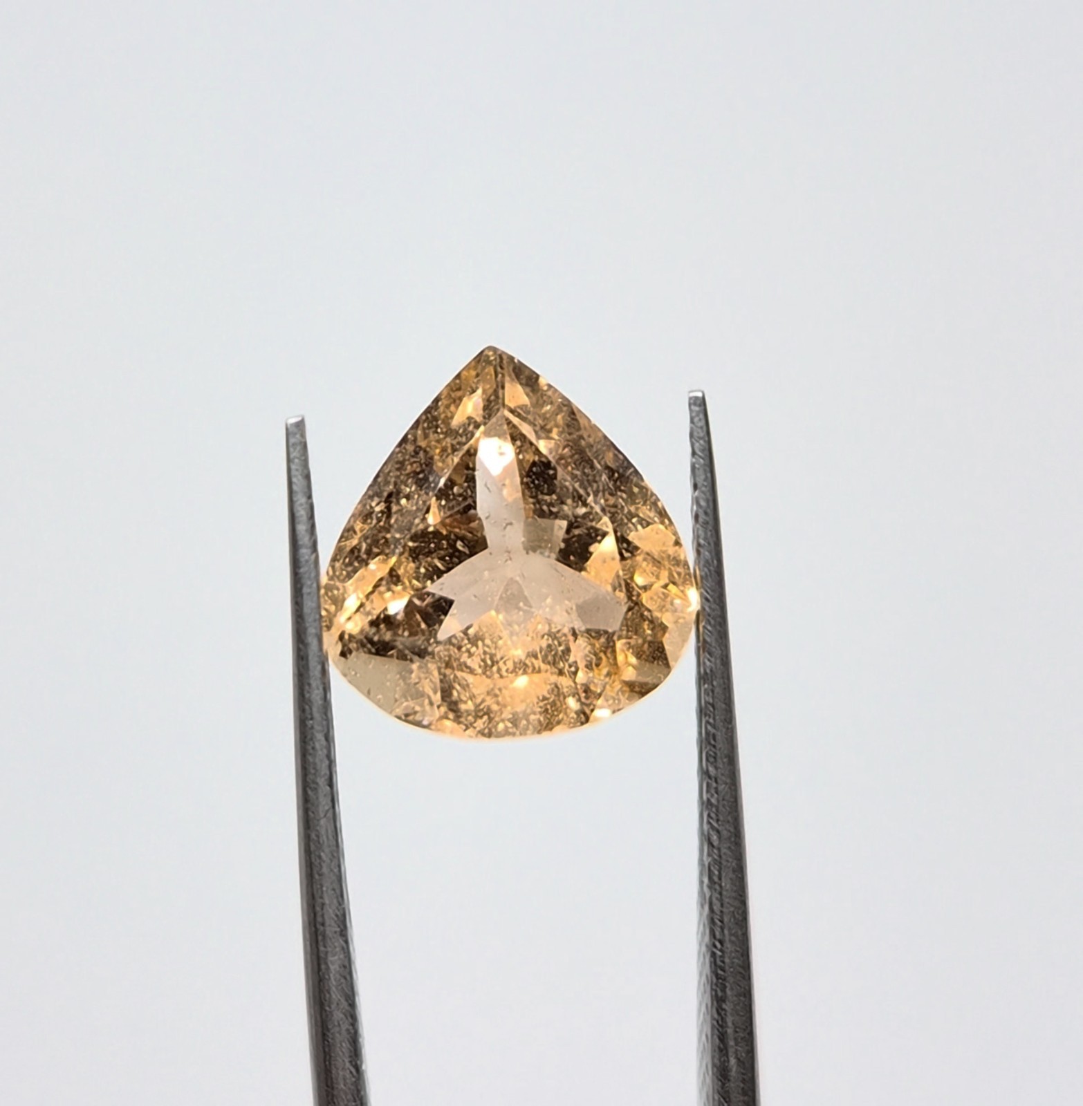 4.60ct Natural Imperial Topaz Loose Gemstone Heart Cut For Making Jewellery