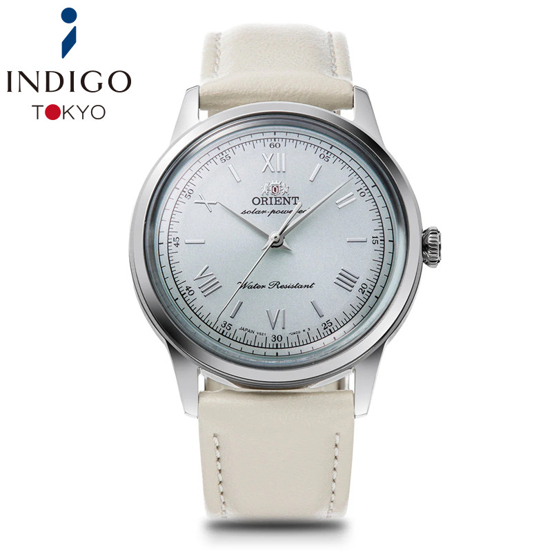 ORIENT Classic Bambino 38 RN-WK0002E Solar Quartz Watch Pale Green Dial