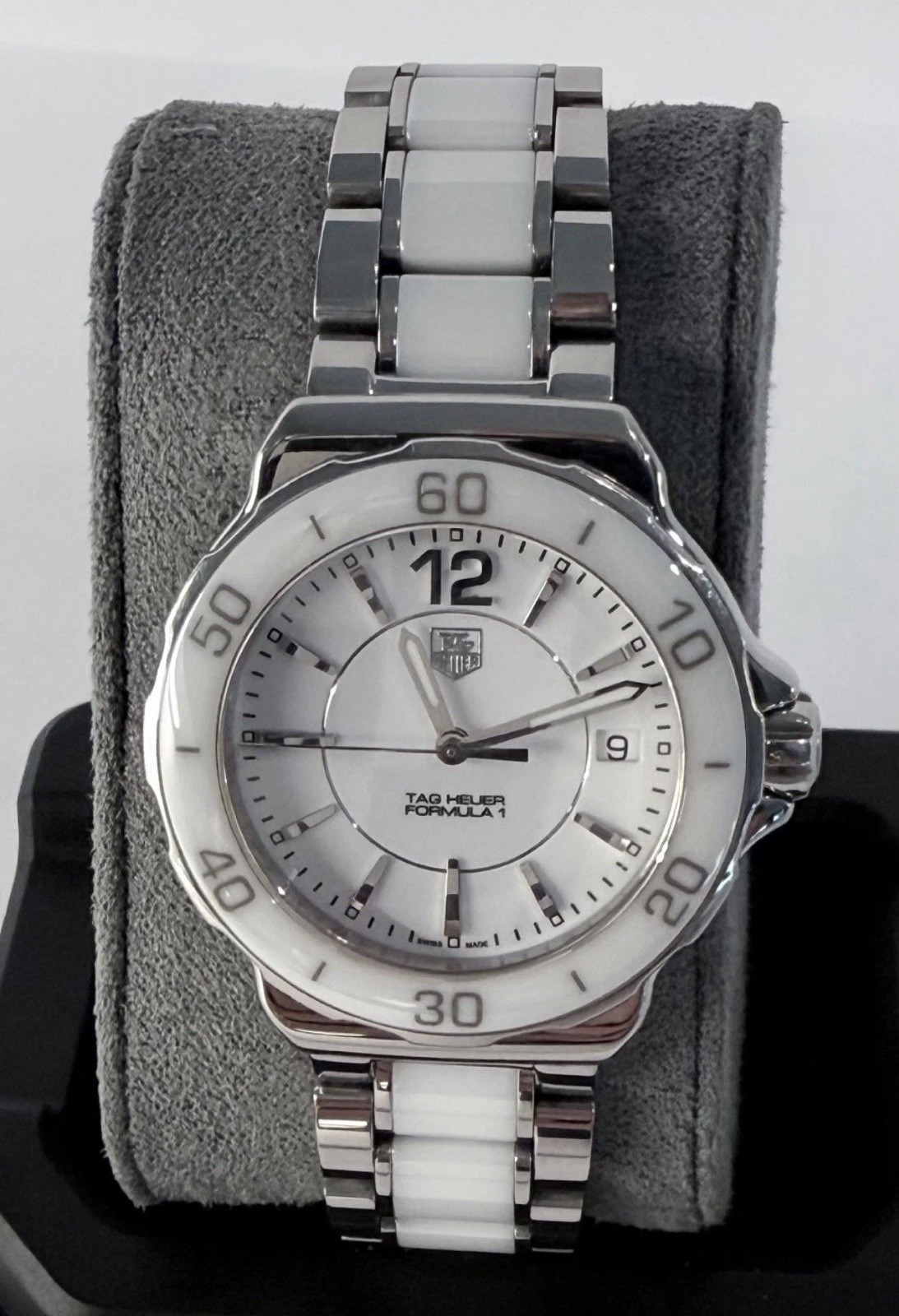 TAG Heuer Formula 1 WAH1211.BA0861 White Ceramic Steel 37mm Quartz Ladies Watch