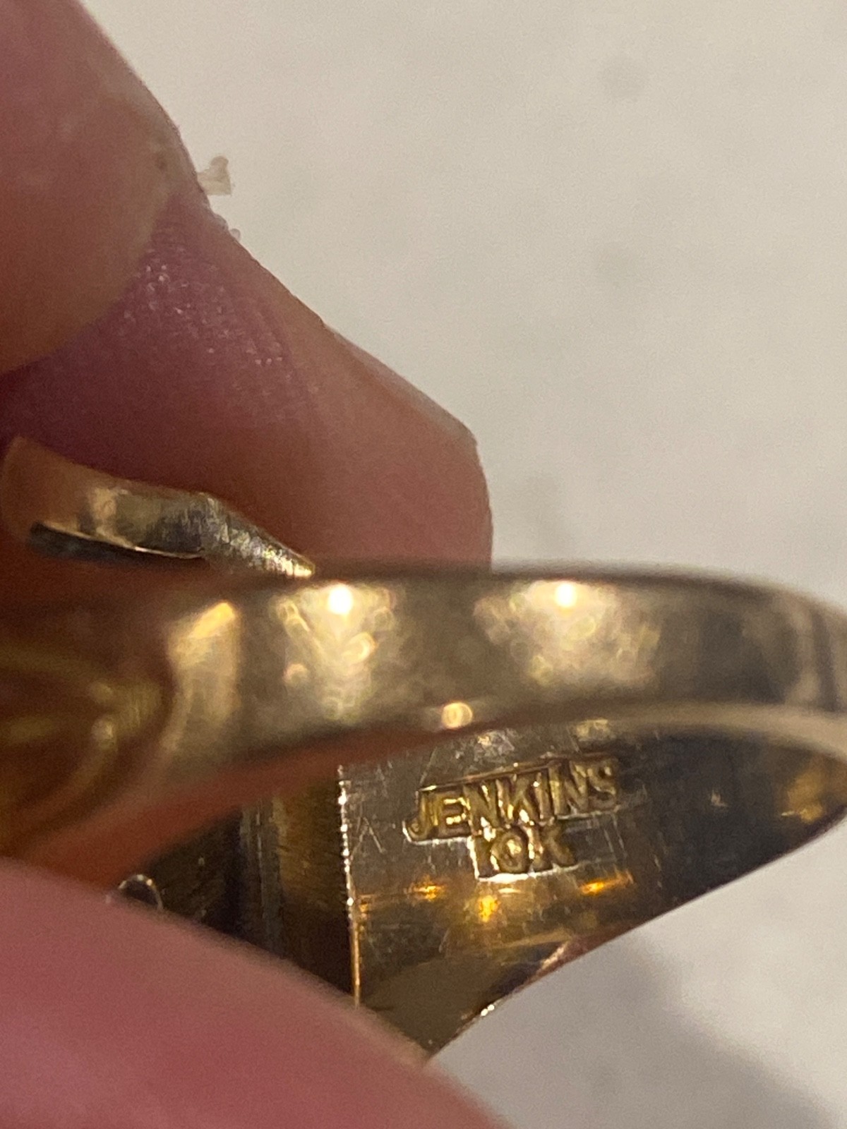 vintage 1951 Jenkins Stratton Bryant Strayer College 10k onyx class ring