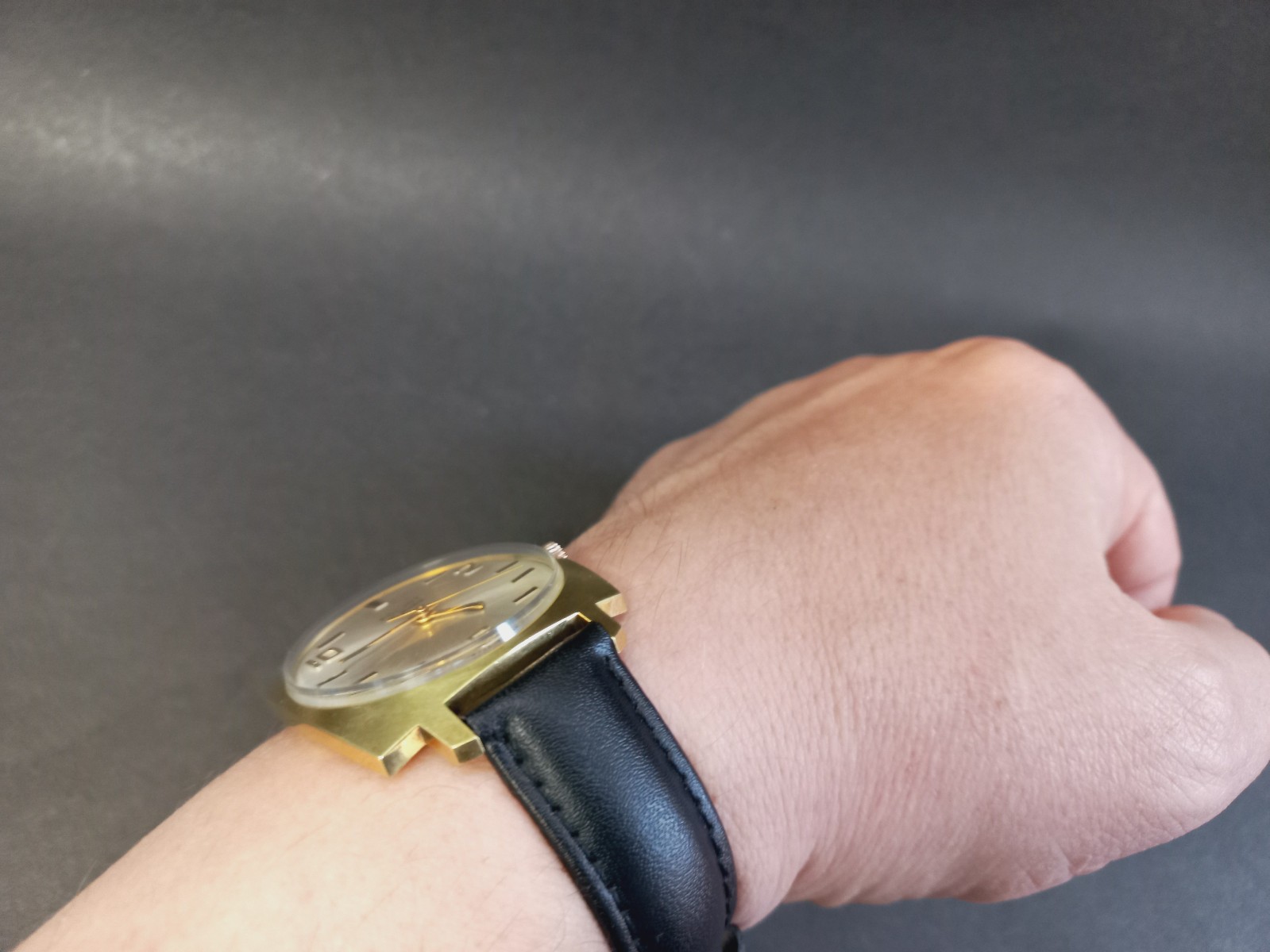 Soviet Vintage Watch Raketa, Rare Mechanical Gilded Watch USSR
