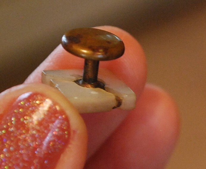 Antique Lot Of 11 MOTHER OF PEARL Button Studs, Ball Shirt Studs, Cufflink c1910