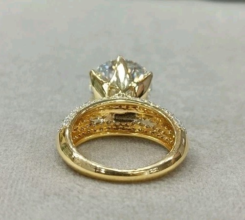 9 Ct Certified Treated Desinger White Diamond Promise Ring In 925 Silver