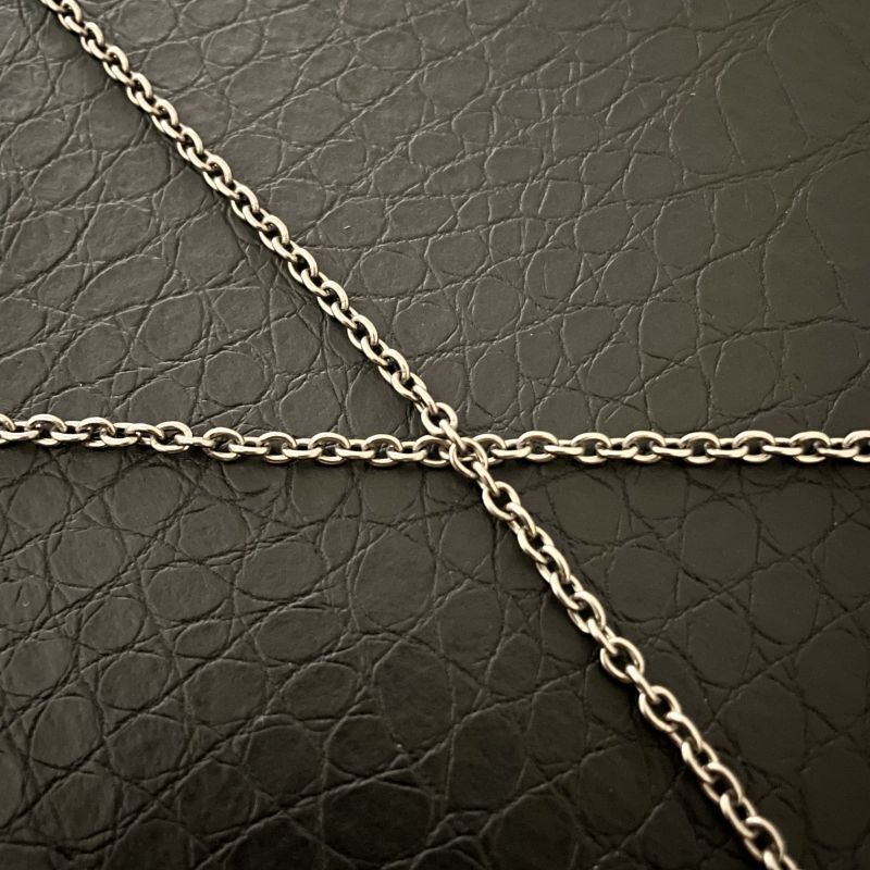 Pure Titanium O-shaped Necklace Wide 3mm Lightweight Anti Allergic Thin Chain