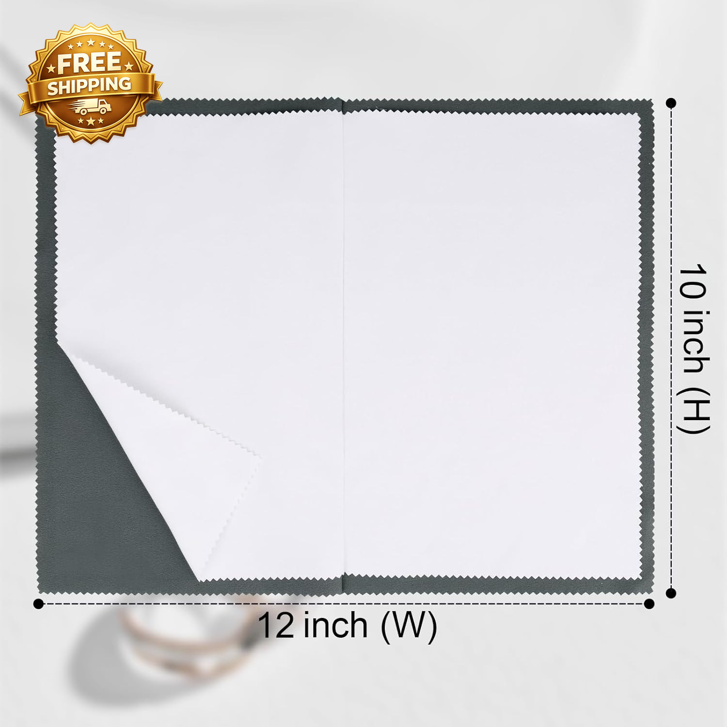 New 2 Pack XL 14×11″ Silver Polishing Cloths Clean 925 Silver Gold Jewelry
