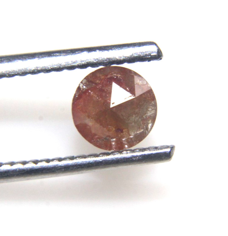 0.59Cts Rose Cut Diamond Beautiful Natural Real Peach Color Round 5.65×2.42MM