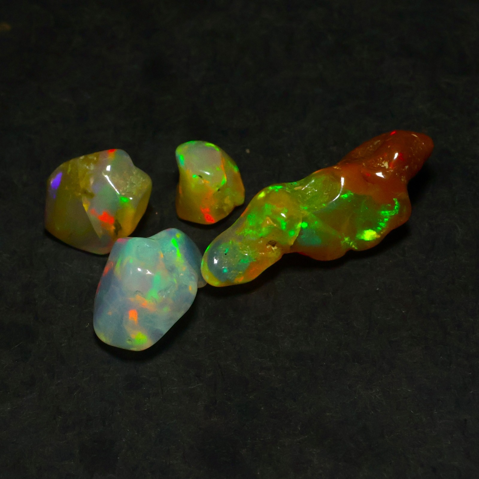 Natural Ethiopian Welo Opal Polished Rough 22.65 Ct | Fire Opal Gemstone | Brigh