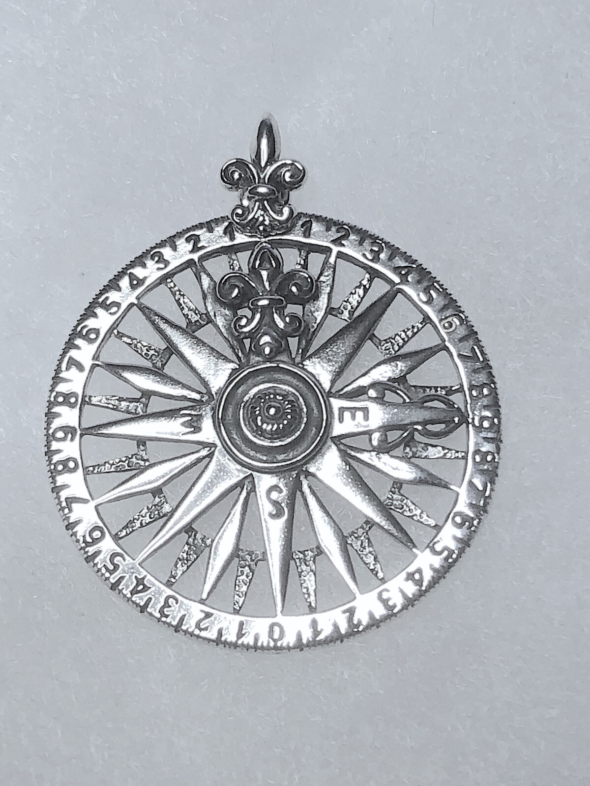 Wildthings Sterling Silver Compass Pendant