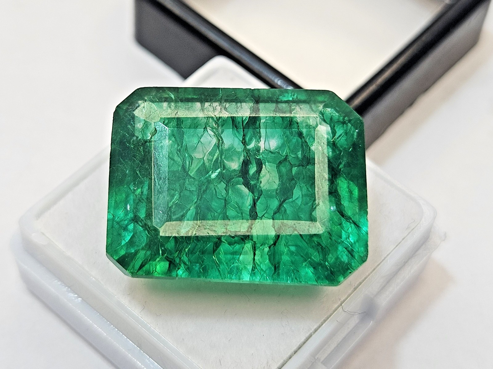 Colombian Emerald 28+ Ct Emerald Cut Green CERTIFIED Loose Gemstone