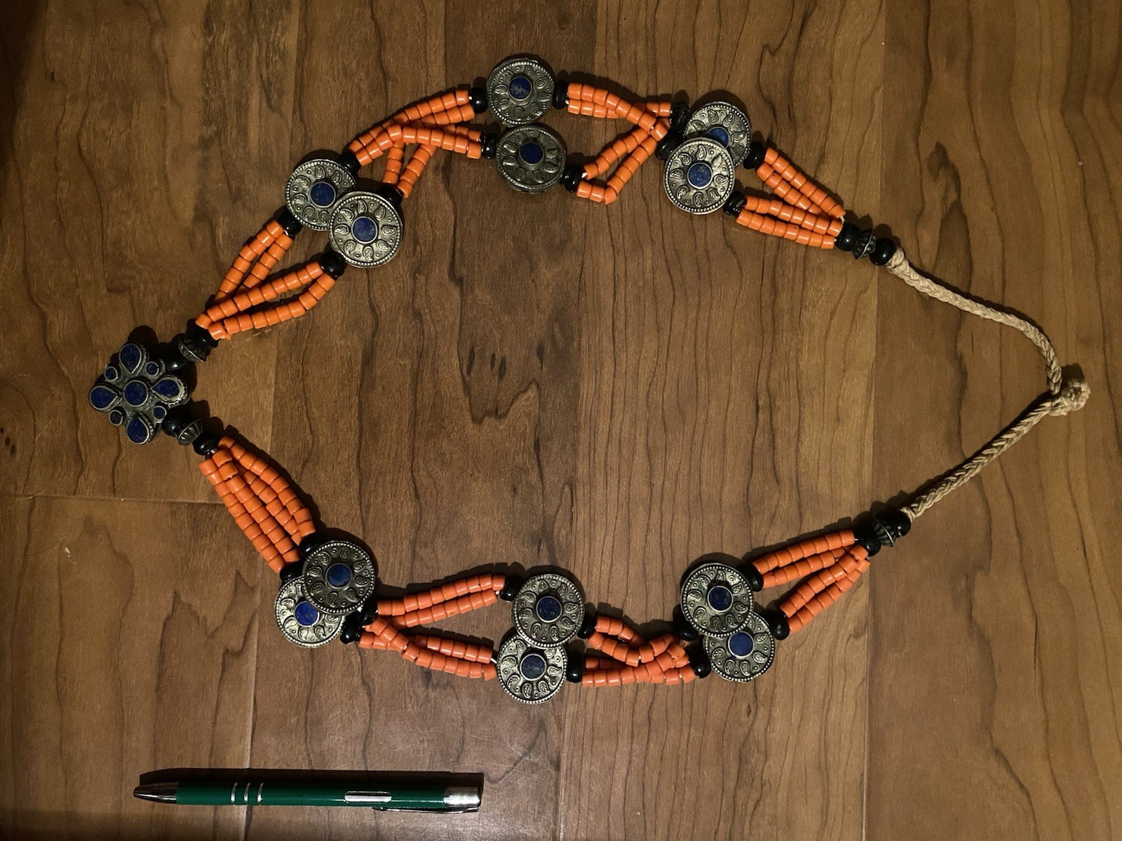Vintage Rare genuine Tajik wedding necklace from Central Asia