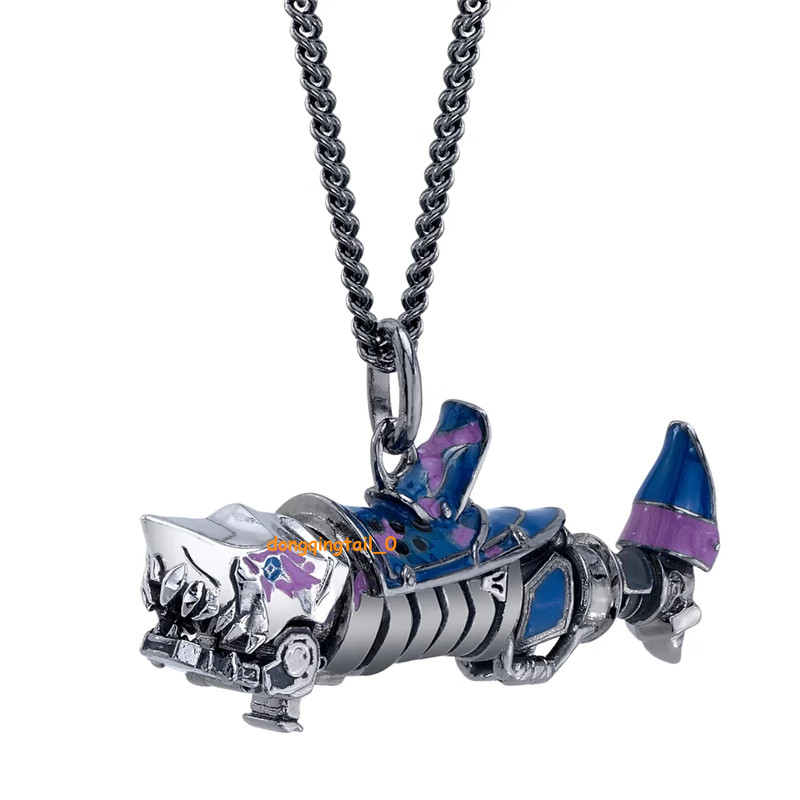 Anime League Of Legends Jinx Cosplay Collectible Metal Pendant Necklace Gift