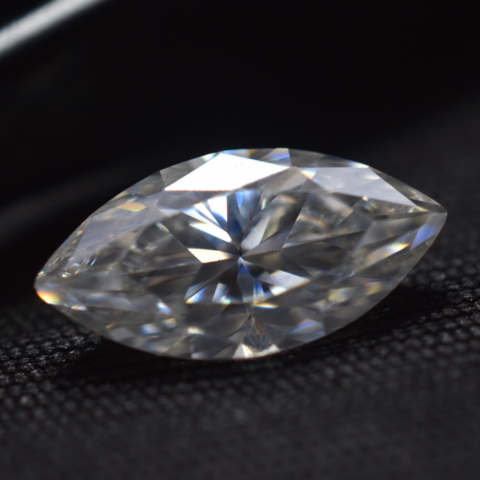 Moissanite Marquise Cut 1 Pcs CERTIFIED Gemstone 1 Carat VVS1 D Color 10×5 mm-W