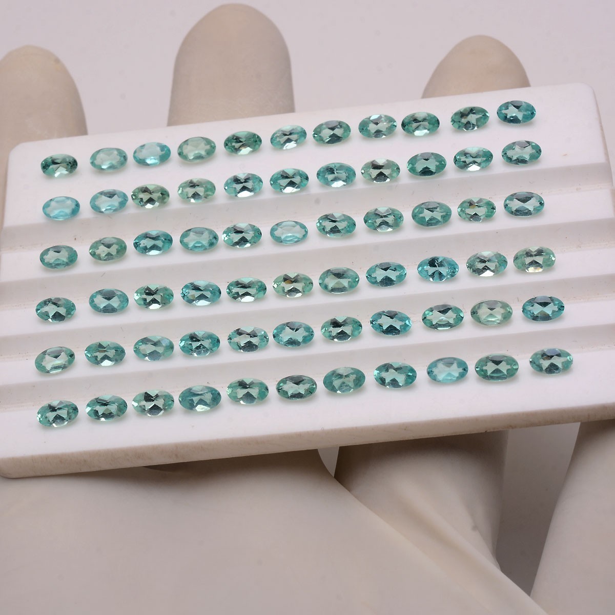 35 Pcs Natural Apatite Neon Green 5mmx3mm Oval Cut Untreated Stunning Gemstones