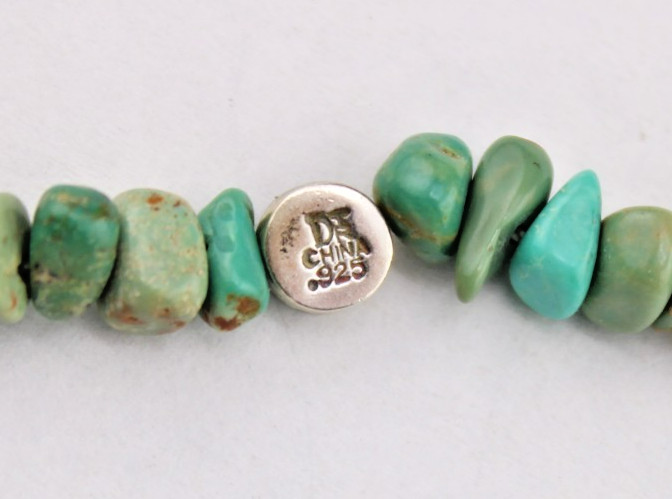 Mine Finds by Jay King Extra Long 48″ Blue Green Turquoise Nugget Necklace
