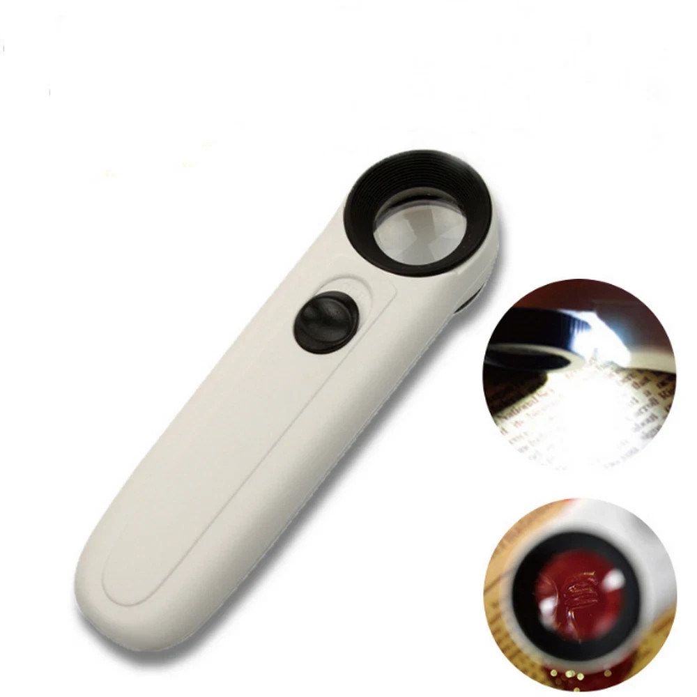 New 40X Portable Analysis Iridology Optical Magnifying Glass Loupe Magnifier