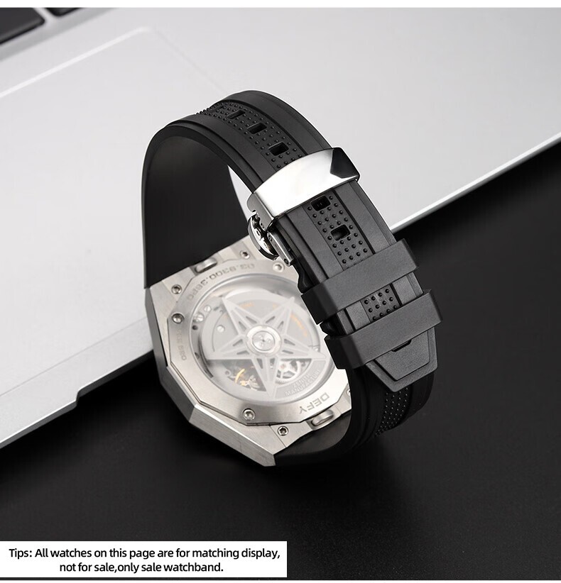 For ZENITH DEFY SKYLINE 06.9300.3620 03.9320.3620 Watchband Waterproof Strap