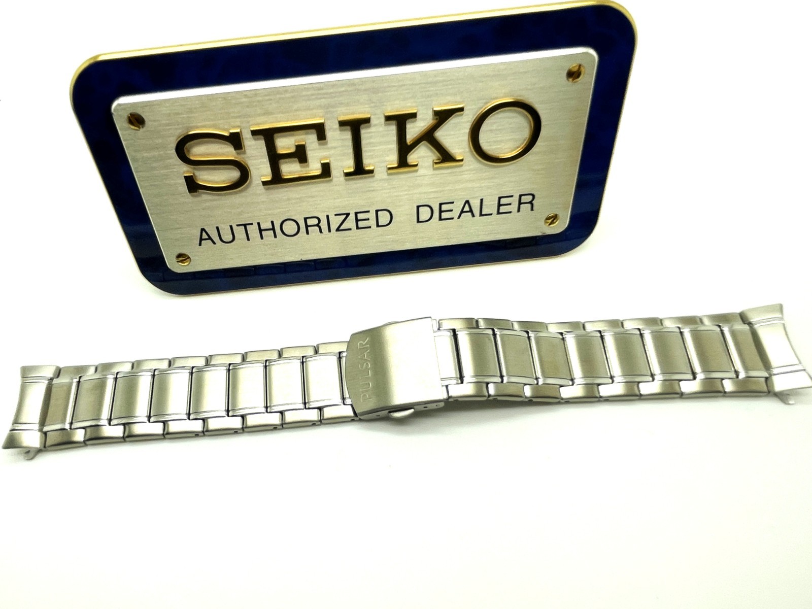 PULSAR by Seiko 21 MM MEN’S REPLACEMENT STAINLESS UNIVERSAL WATCH BAND PX5055-18