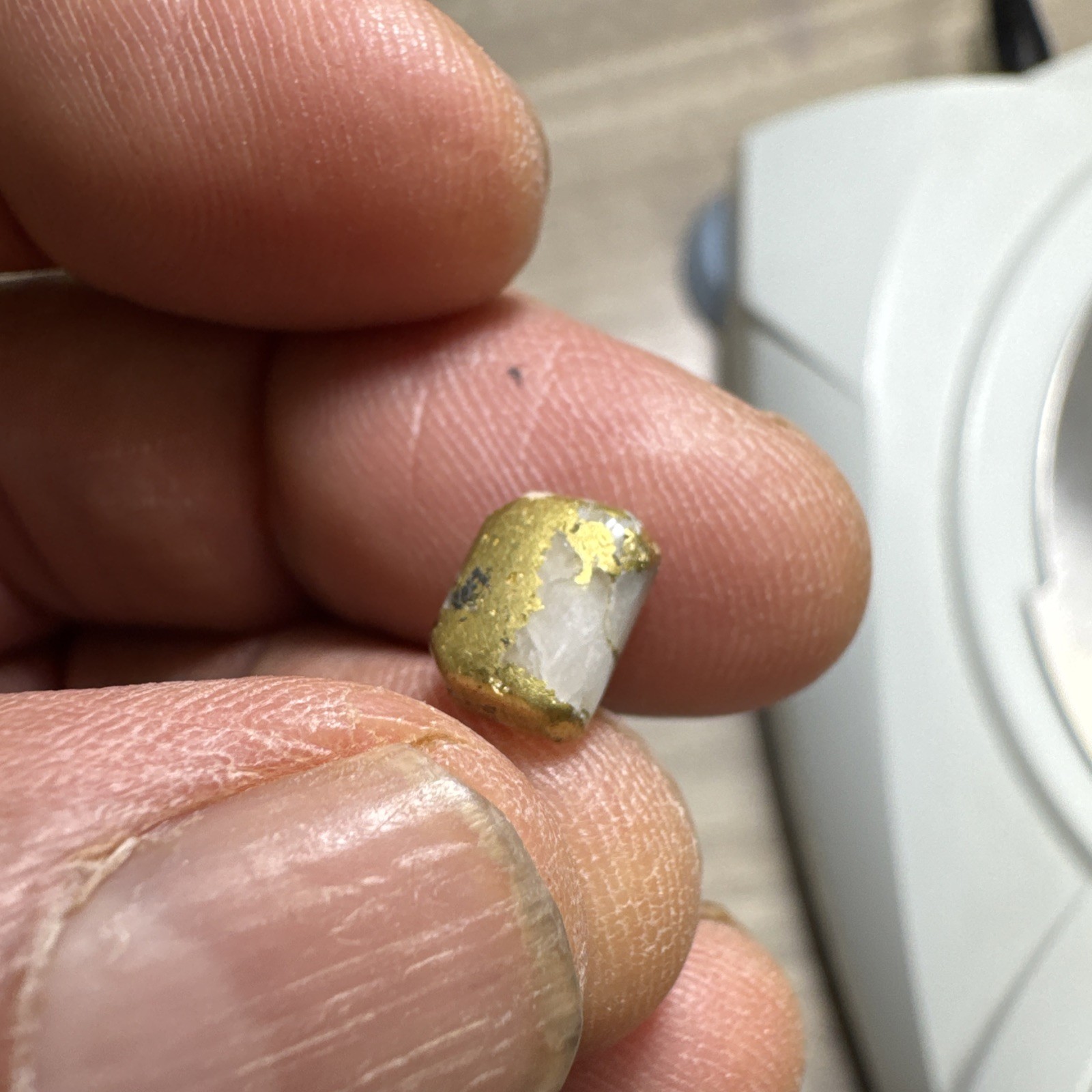 6.80 CT. RECTANGULAR Quartz Gold Cabochon, Jewelry Making, Repair. CALIFORNIA #6
