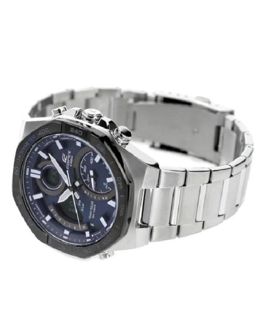 CASIO Men Digital Eco-Drive Casual Watch Classic Dress Blue Dial Waterproof Roun
