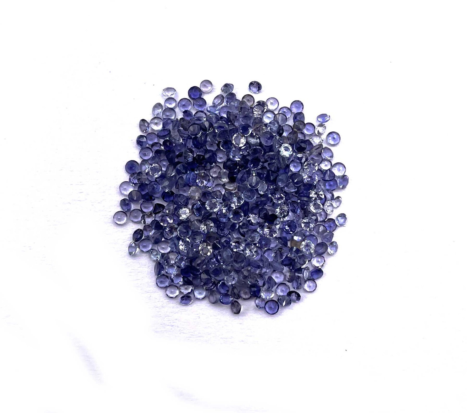 Natural Iolite Round Cut Loose Gemstone Lot 100 Pcs 1.50 MM