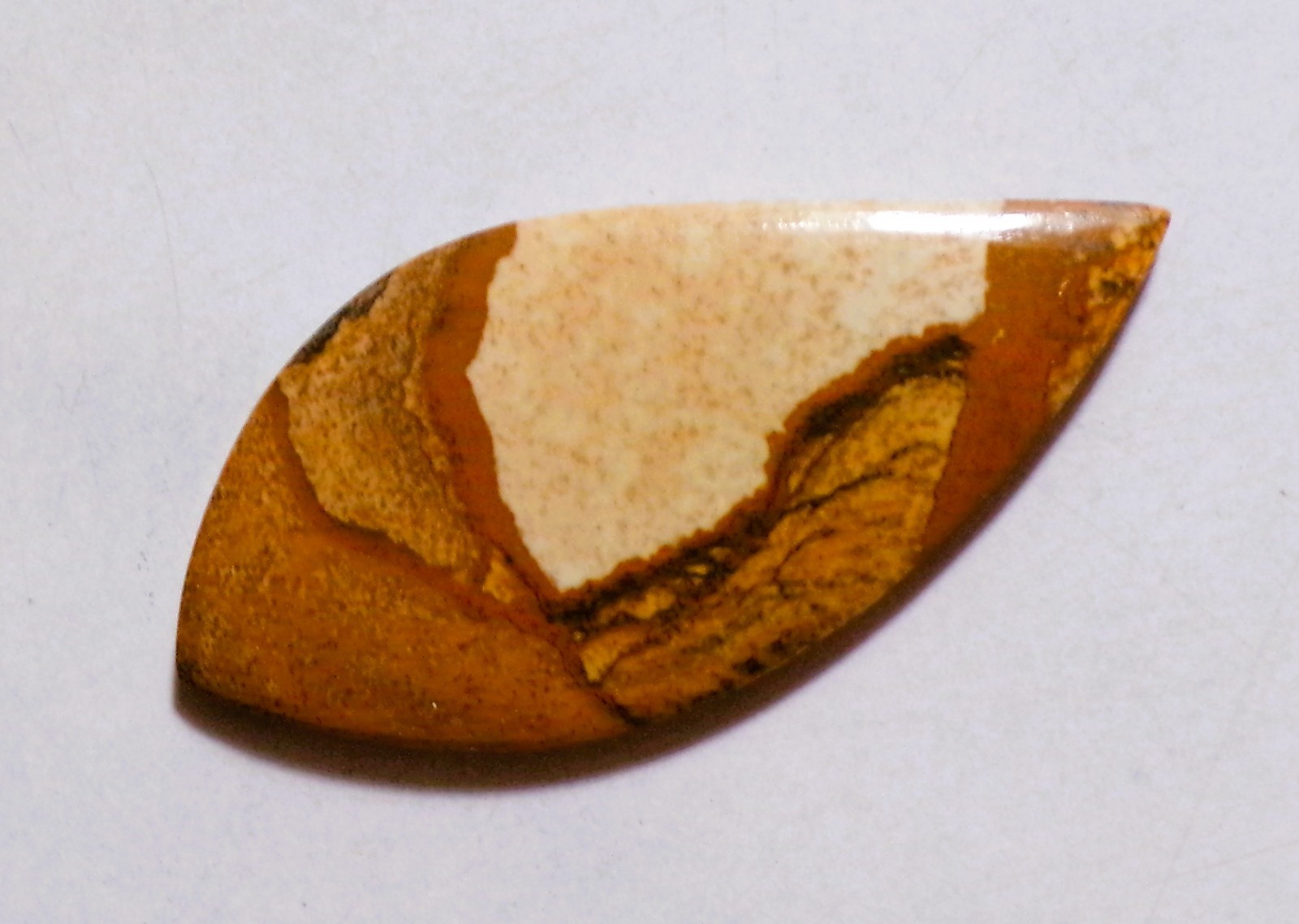 27.90 Cts Natural Picture Jasper Cabochon Loose Gemstone 46X22X4MM