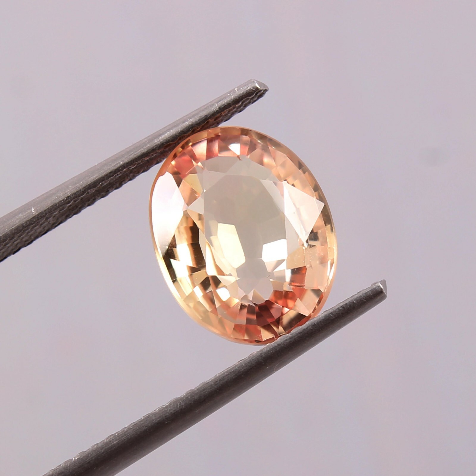AAA Grade Natural Ceylon Padparadscha Sapphire Oval Cut Loose Gemstone 4.85 Ct