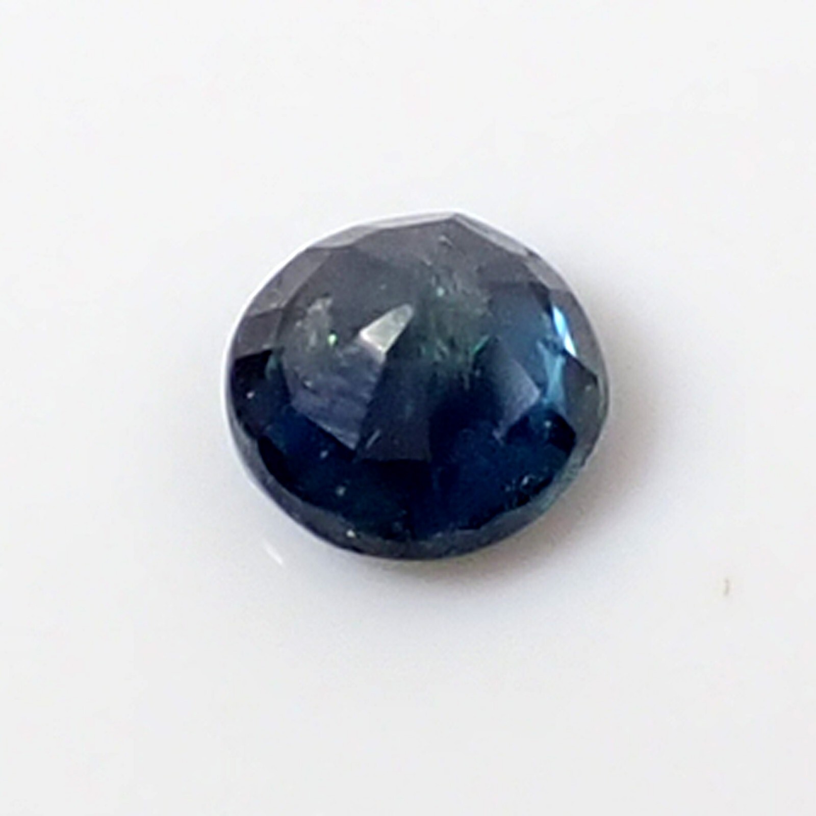 0.38 carat Round 4.10 mm Parti Blue Natural Australian Sapphire Gemstone