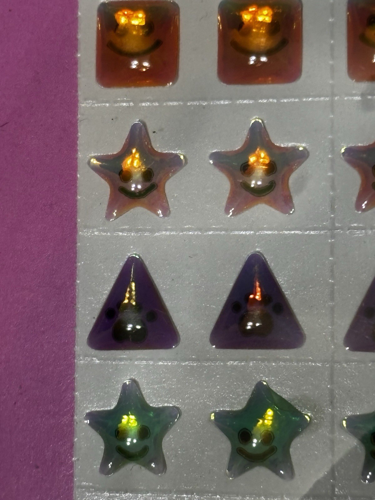 Stick-Em Stones Fashion Gem Body Earring Stickers Lot Of 3 Pkg Vintage 1980’s
