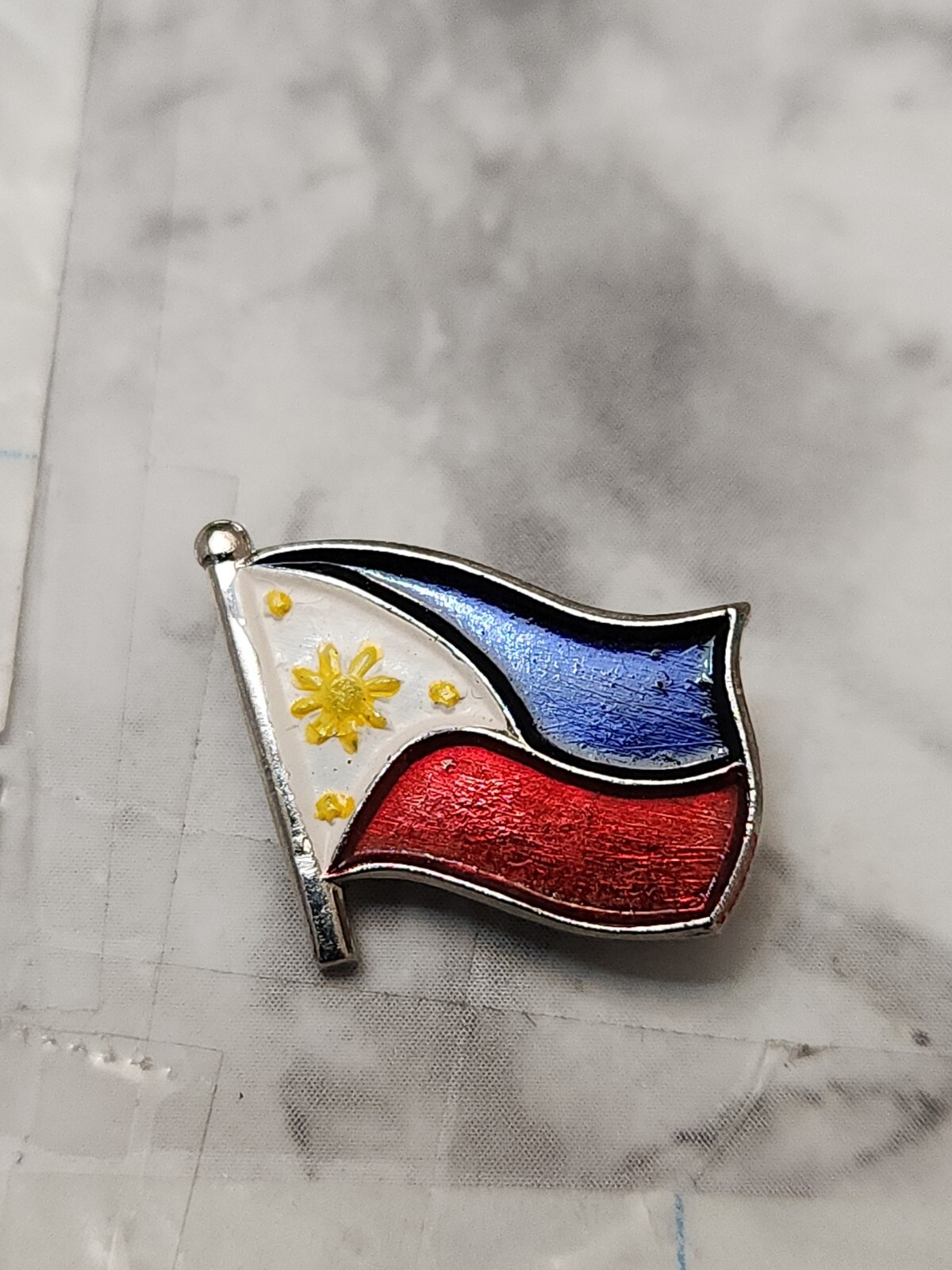 Philippines Lapel Pin / Philippines Pin Hat Lapel Flag Pin Vintage