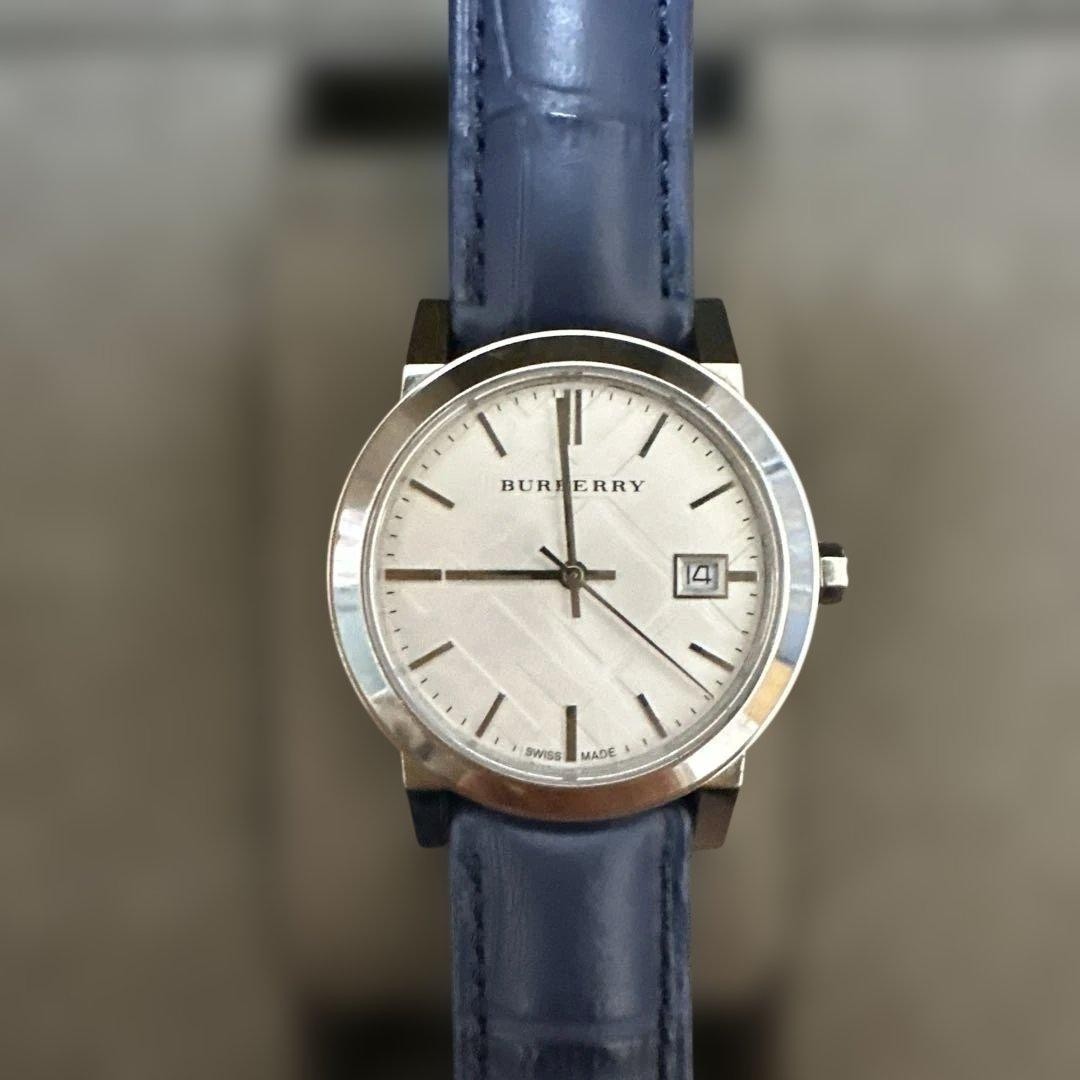 Burberry BU9129 Watch 34mm Leather Strap Box Included Manual