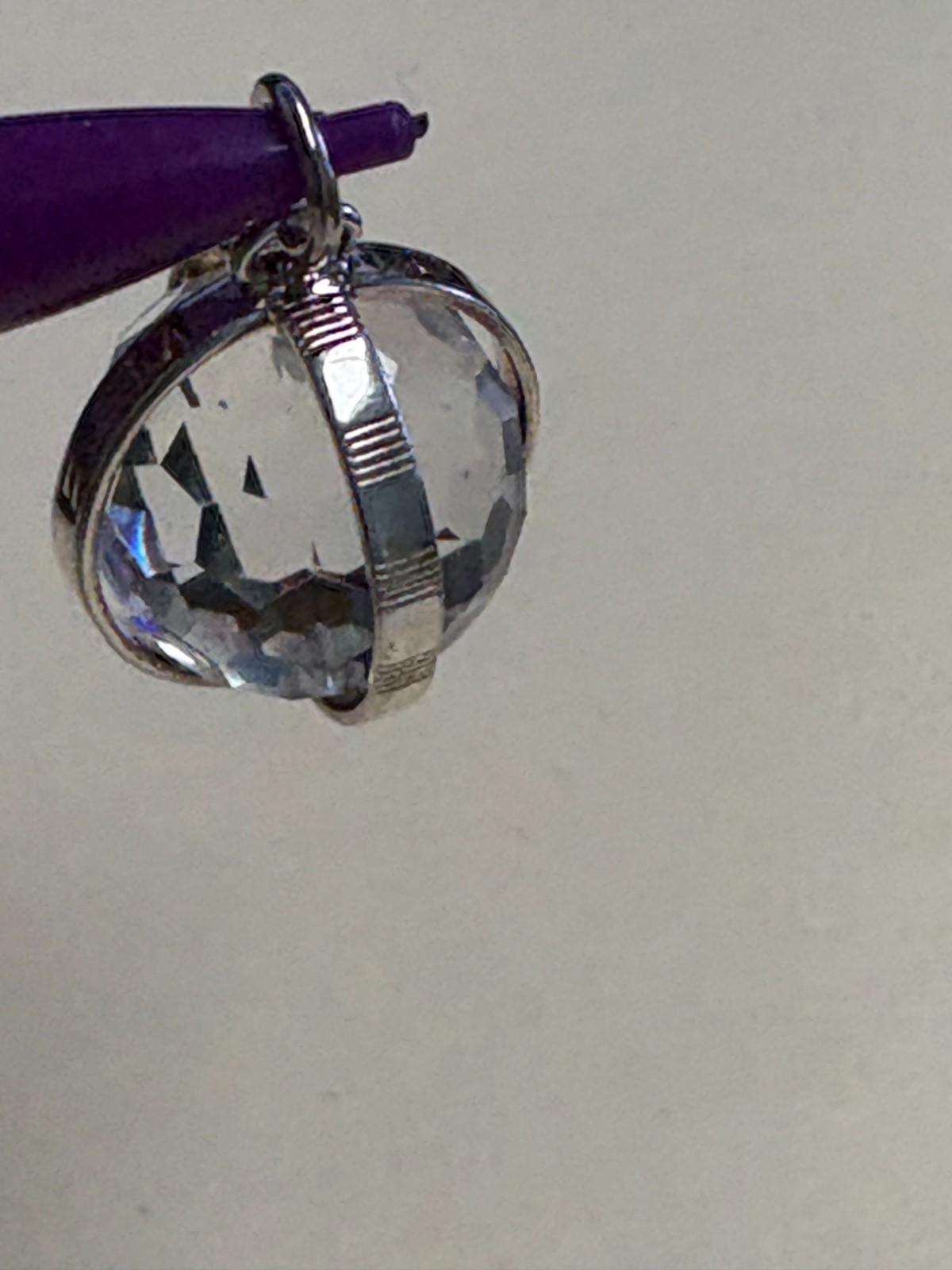 Monica Rich Kosan Large “Carpe Diem” Sterling Silver pendant With Rock Crystal