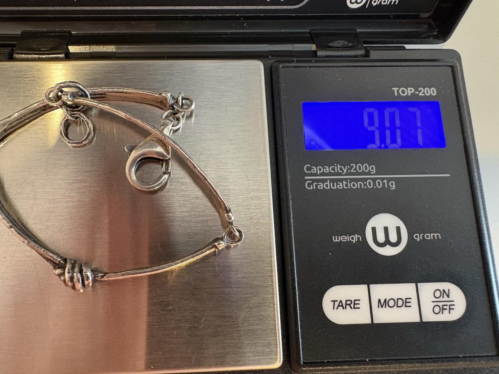 Silpada Oxidized 925 Sterling Silver Love Knot Link Bracelet B2826 Israel