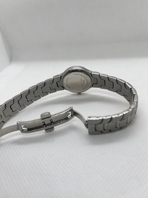 Authentic Movado Swiss Women’s Portico Black Dial With Diamond Watch 0604698