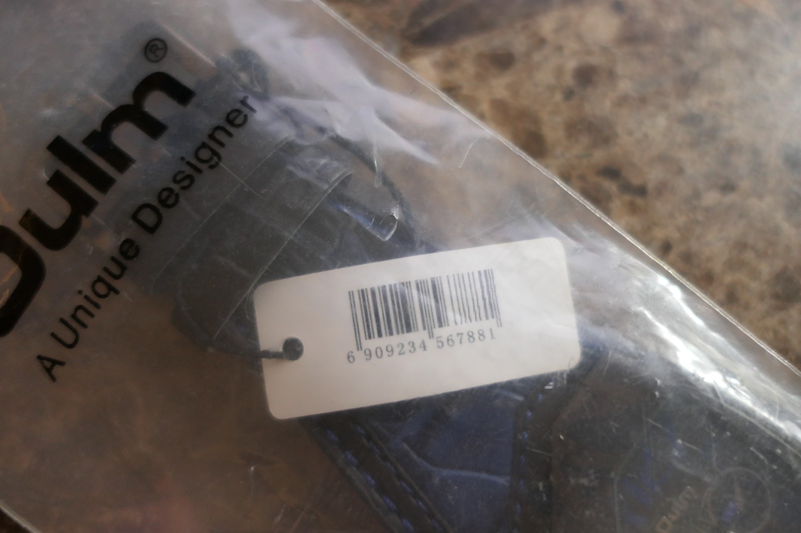 NEW IN PACKAGE OULM 1220 Leather Blue Watch w/Tags