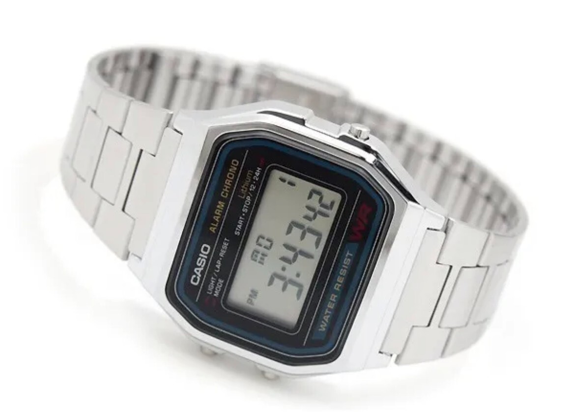 Casio Classic A158WA-1DF Wrist Watch for Men – Silver