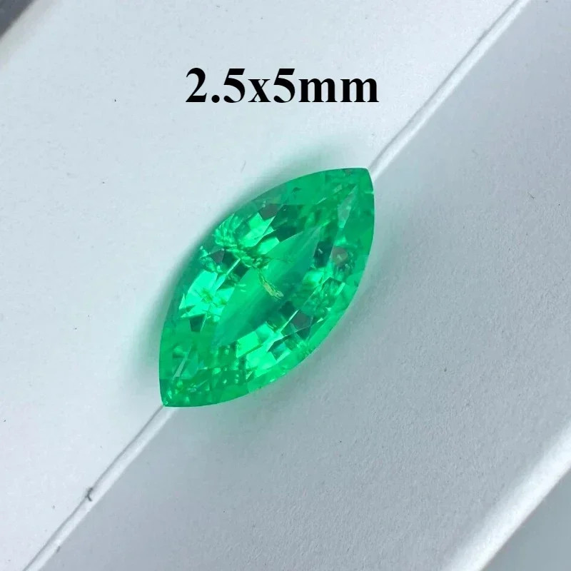 AGL Marquise Cut Lab Grown Colombia Emerald 0.42-4.2CT Gemstones for DIY Jewelry